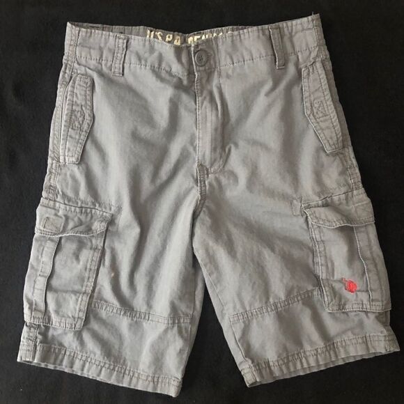 USPA Denim Co. cargo shorts.  Size boys 14 - Picture 1 of 5